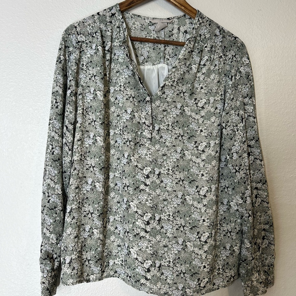 H&M Whimsical Flowy Women’s Tunic Top Size M